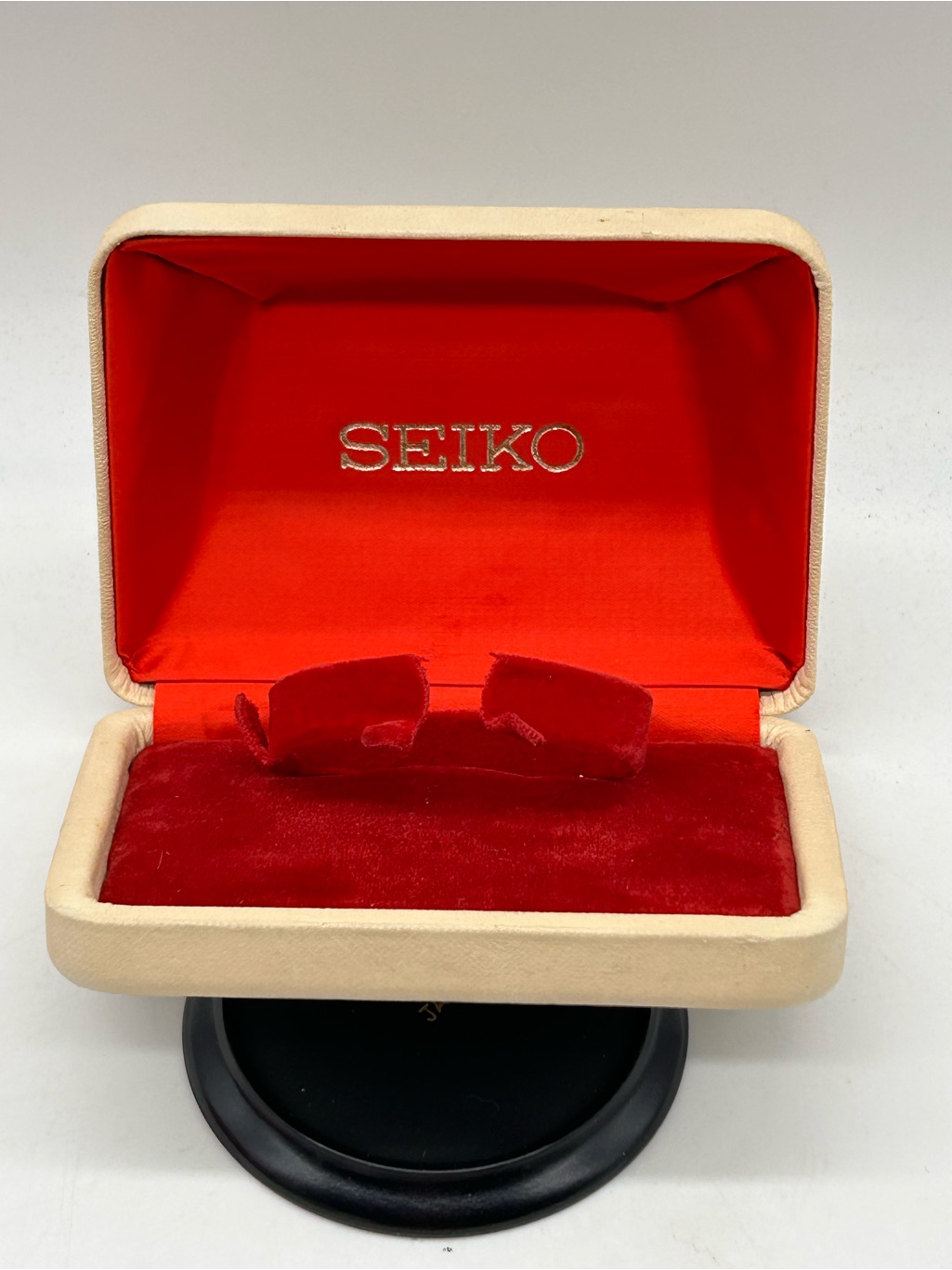 Vintage Seiko Watch Presentation Box Only Red White